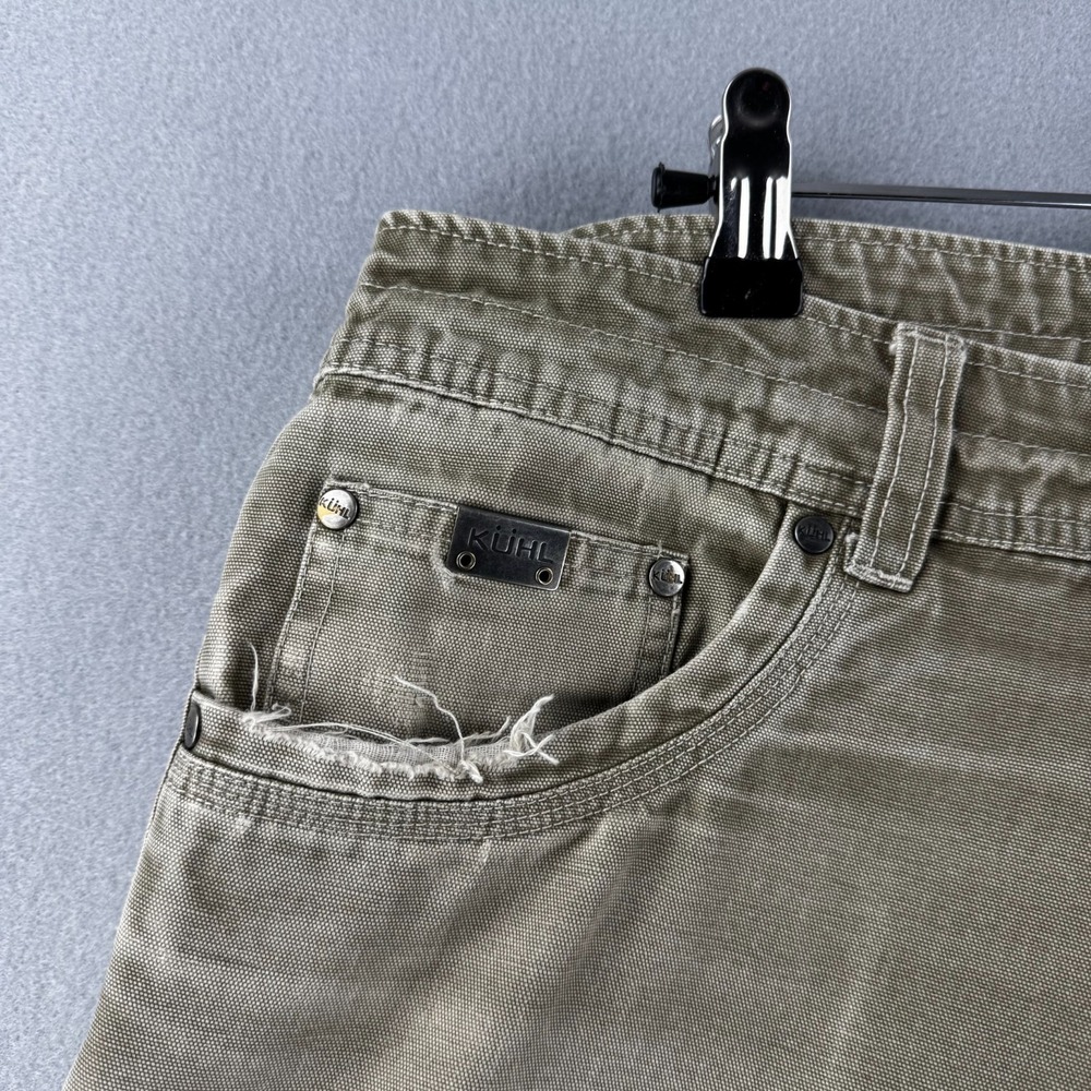 Kuhl Pants Mens 32x32 (Fits 31x31) Beige Cotton Outkast Distressed Outdoor Work - Picture 3 of 16